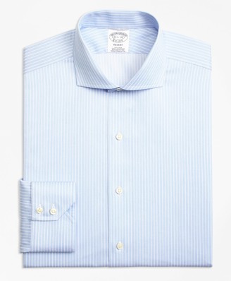 Brooks Brothers Regent Fitted Dress Shirt, Non-Iron Hairline Framed Stripe