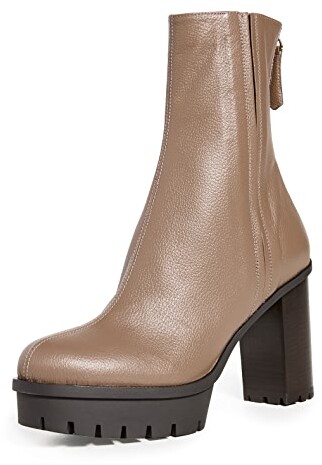 Aquazzura Saddle 90 Leather Below-the-knee Boots - Tan - ShopStyle