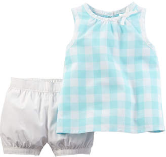 Carter's Plaid Gingham Top and Shorts Set - Baby Girls newborn-24m