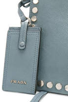 Thumbnail for your product : Prada Etiquette small studded shoulder bag