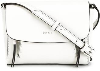 DKNY mini flap crossbody bag - women - Leather - One Size