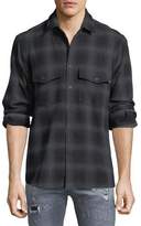Thumbnail for your product : Marcelo Burlon County of Milan Sham Jaguar-Print Flannel Plaid Shirt