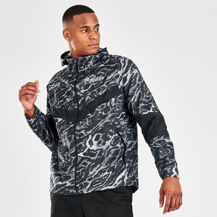 nike windrunner men's black