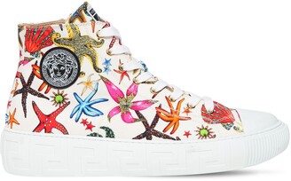 versace red high tops