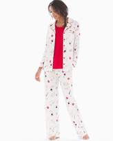 Thumbnail for your product : Embraceable Cool Nights Cool Nights Short Sleeve Pajama Tee with Pocket Festive Red