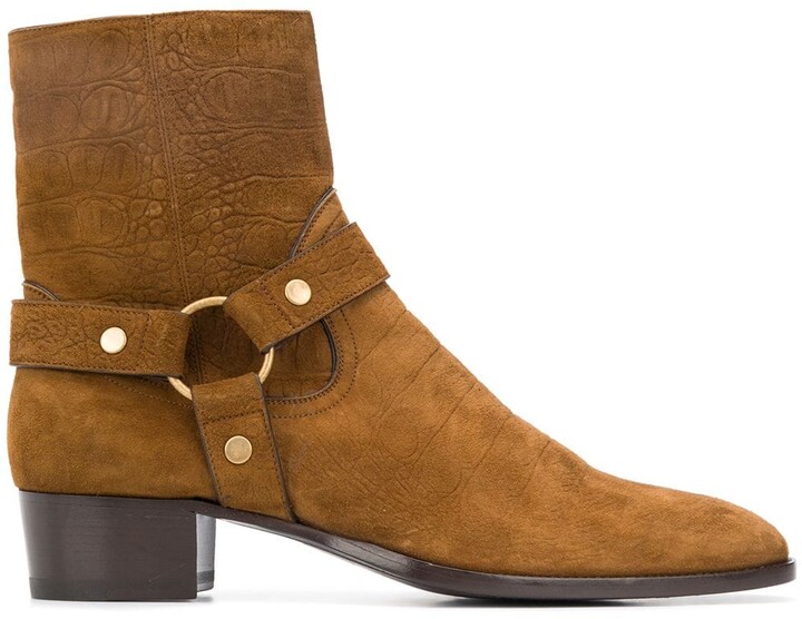 wyatt harness leather short boot