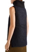 Thumbnail for your product : Rag & Bone Adele Ribbed Wool-blend Turtleneck Sweater - Midnight blue