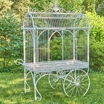 Zaer Ltd International Flower Cart "Paris 1968" Garden Art