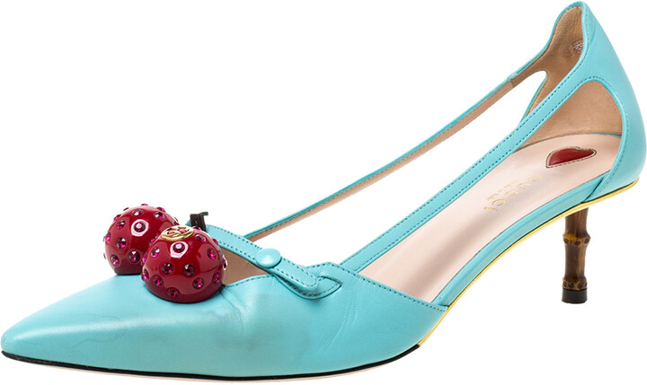 gucci cherry heels