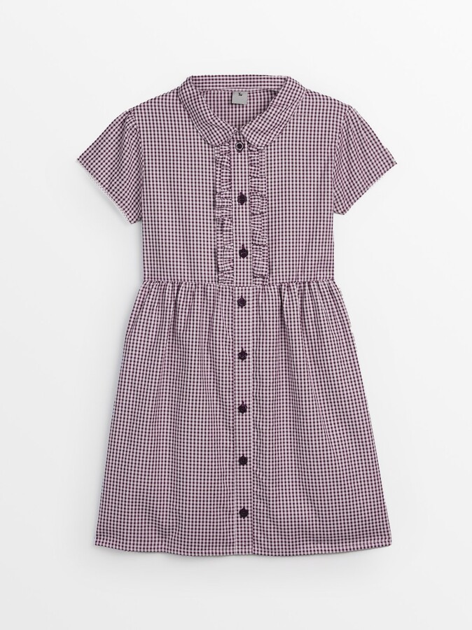Summer Dress Plus Fit Gingham School Dress 2pk Girls' Cotton Rich