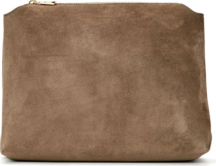 KHAITE medium Lina suede cross body bag