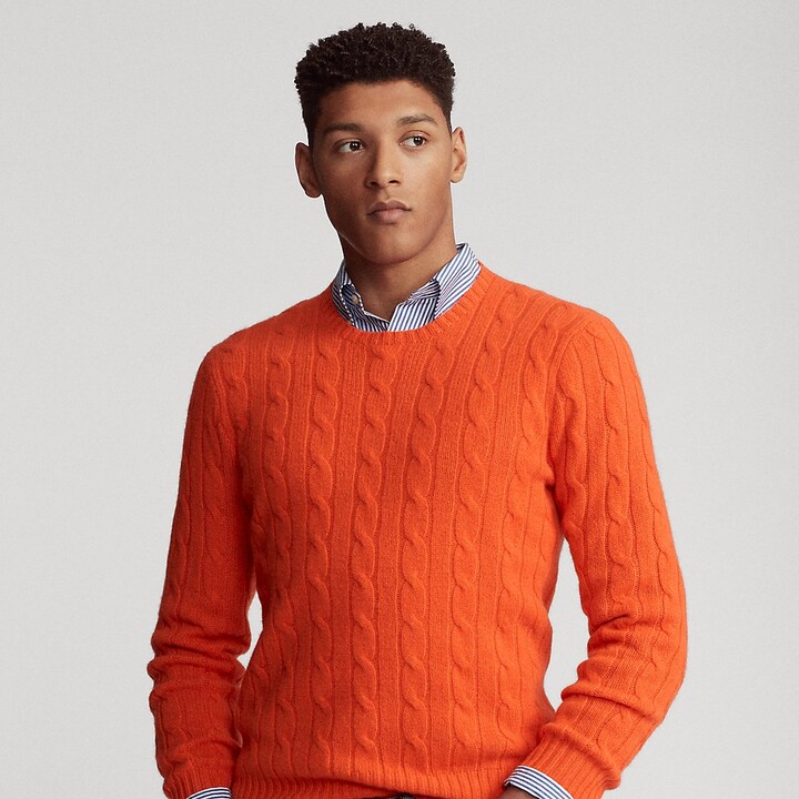 Ralph Lauren Orange Men's Sweaters | Shop the world's largest 