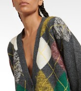 Thumbnail for your product : Plan C Argyle-knit cardigan