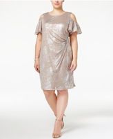 Thumbnail for your product : MSK Plus Size Cold-Shoulder Faux-Wrap Dress