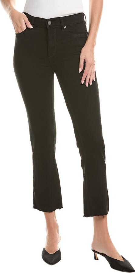 DL1961 Mara Black Peached Ankle Straight Leg Jean