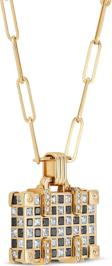 Nevernot 14kt yellow gold Weekend Night and Day Suitcase necklace