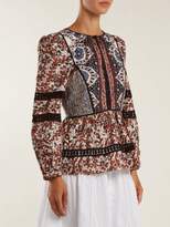 Thumbnail for your product : Sea Gemma Floral Print Cotton Blouse - Womens - Pink Multi