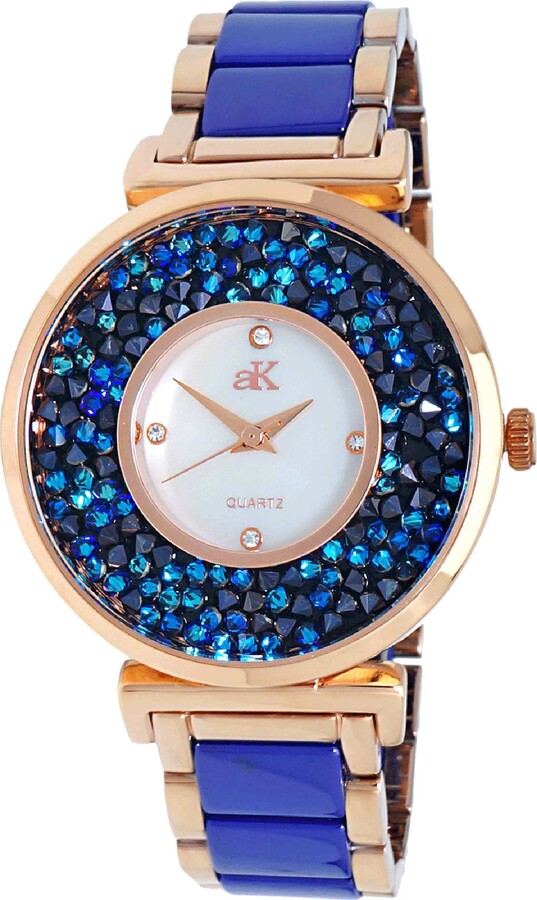 Adee Kaye Women's Pisa Mother of Pearl Dial Watch