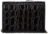 Thumbnail for your product : Saint Laurent Croc-Embossed Leather Wallet On Chain
