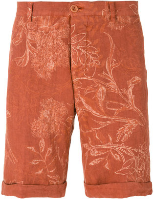 Etro floral print chino shorts