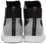 Thumbnail for your product : Diesel Black Gold White Leather and Neoprene High-Top Sneakers