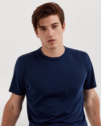 7 For All Mankind Short Sleeve Vintage Tee in Navy