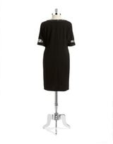 Thumbnail for your product : Taylor Plus Lace Accented Shift Dress