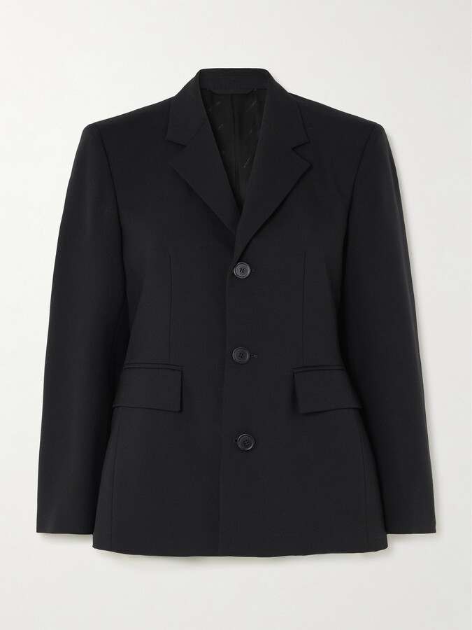 ジャケット BALENCIAGA BLACK BARATHEA OVERSIZE CINCHED BLAZER Balenciaga Black Barathe Oversize Cinched Blazer – LOZURI®