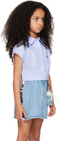 Thumbnail for your product : Off-White Kids Blue Cropped Shirt