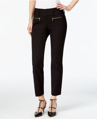 INC International Concepts Petite Zip-Pocket Cropped Pants, Only at Macy's