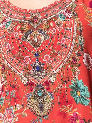 Camilla Floral-Print Silk Midi Dress