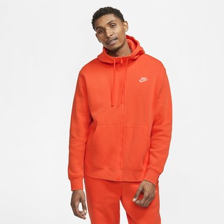 orange nike zip up jacket