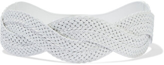 Zimmermann Wave Braided Leather Waist Belt