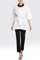 Thumbnail for your product : Josie Natori Cotton Shirting Tunic