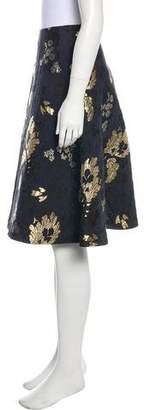 Alexander McQueen Brocade A-Line Skirt