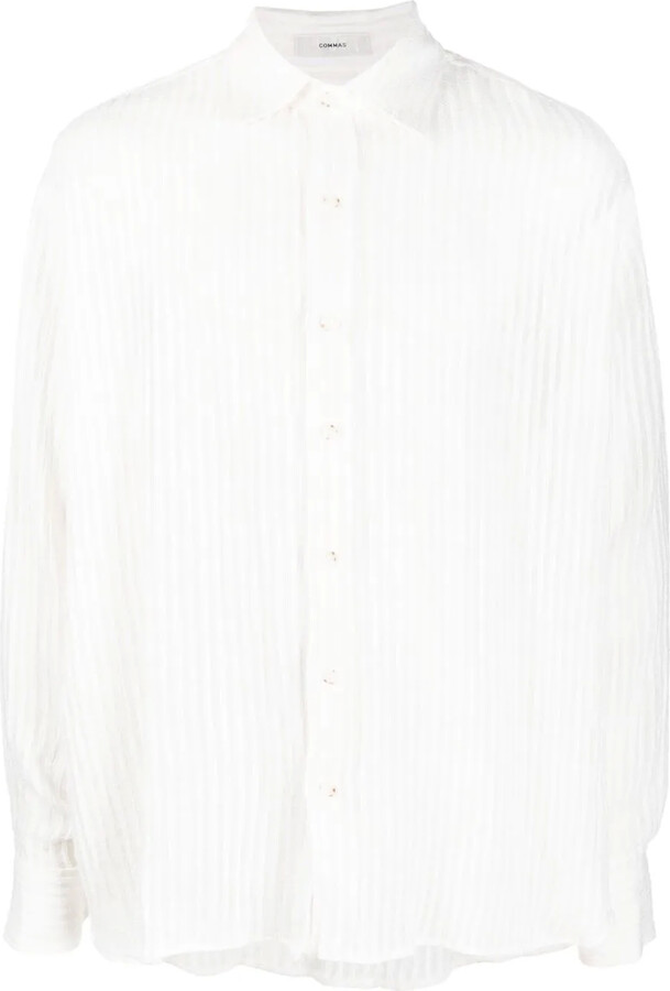 COMMAS Vertical-Stripe Shirt