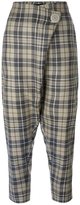 Vivienne Westwood Anglomania - checked cropped trousers - women - coton/Polyester/laine vierge - 42
