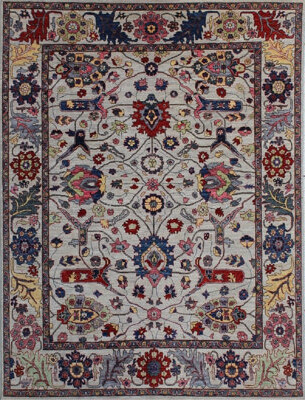 Dover Rug & Home Dover Rug Transitional Hand Knotted Area Rug