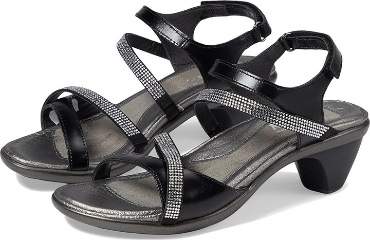 Naot Footwear Innovate Women's Shoes Black Madras Leather/Black