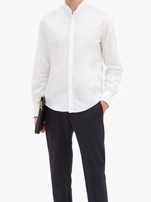 BOURRIENNE PARIS X Écrivain Stand-collar Cotton-poplin Shirt 