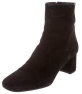 Thumbnail for your product : Prada Suede Squared-Toe Ankle Boots