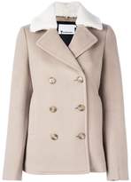 Thumbnail for your product : Alexander Wang T By fur collar peacoat