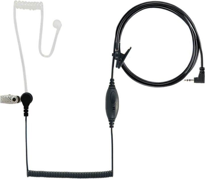 Cobra Black Surveillance Wired Earbud and In-Ear Style Headset with Microphone (2-Pack)