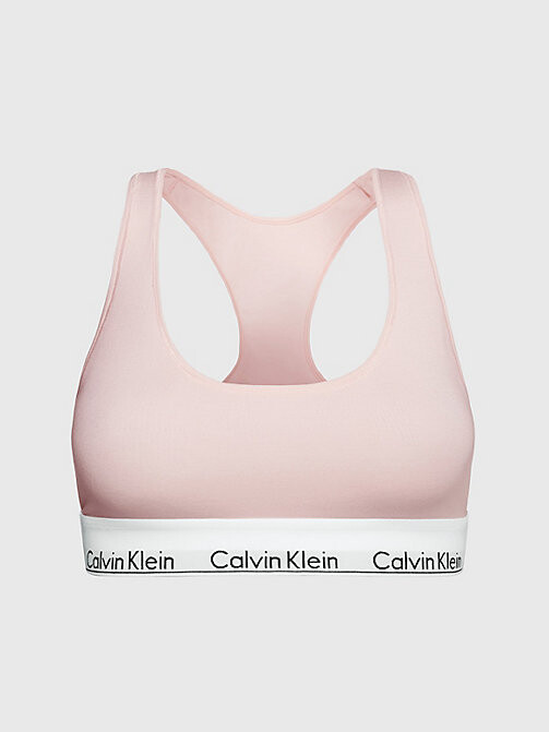 Calvin Klein Bralette - Modern Cotton Pink - Women - M - ShopStyle Bras