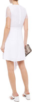 Thumbnail for your product : Carven Asymmetric Buckle-embellished Lace And Crepe Dress