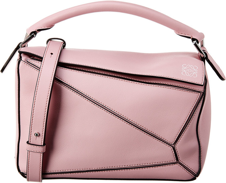 loewe puzzle small leather shoulder bag