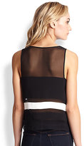 Thumbnail for your product : Parker Naples Sheer Stripe Top