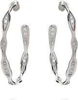 Thumbnail for your product : Fernando Jorge Fluid Diamond Hoop Earrings in 18k White Gold