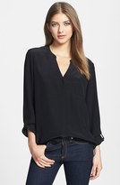 Thumbnail for your product : Trouvé Collarless Silk Blouse