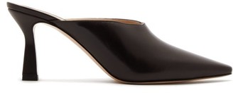 Wandler Lotte Leather Mules - Womens - Dark Brown Wandler Lotte Leather Mules - Womens - Dark Brown